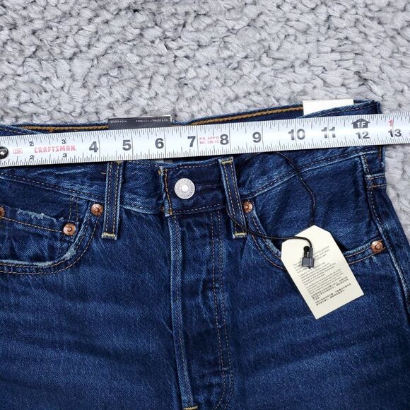 Levi's Premium Ribcage Straight Ankle Jeans Super High Rise Women's Size 24 x 27 - Picture 10 of 13